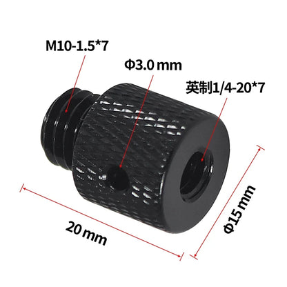 Reinforced Camera Screw Adapter - 1/4 to 3/8 Inch Male Female Thread Converter for Tripod Monopod Ball Head Light Bike Mount
