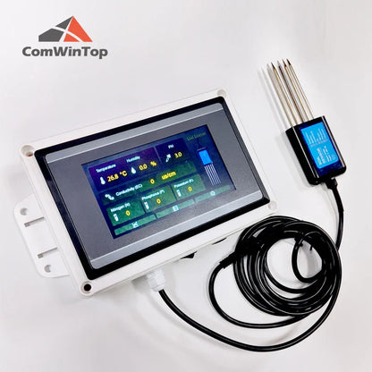 7 in 1 Soil Tester Meter - Moisture, Temperature, Humidity, EC, pH & NPK Sensor for Rapid Soil Analysis