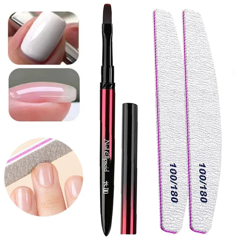 180pcs Sandwich Dual Nail Forms – 15 Sizes Coffin & Almond Nail Extension Molds for Manicure, Top & Bottom Forms