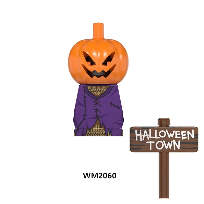 Horror Movie Action Figure Building Blocks – M3gan, Nun & Ash Terrifier Halloween Toy Gift