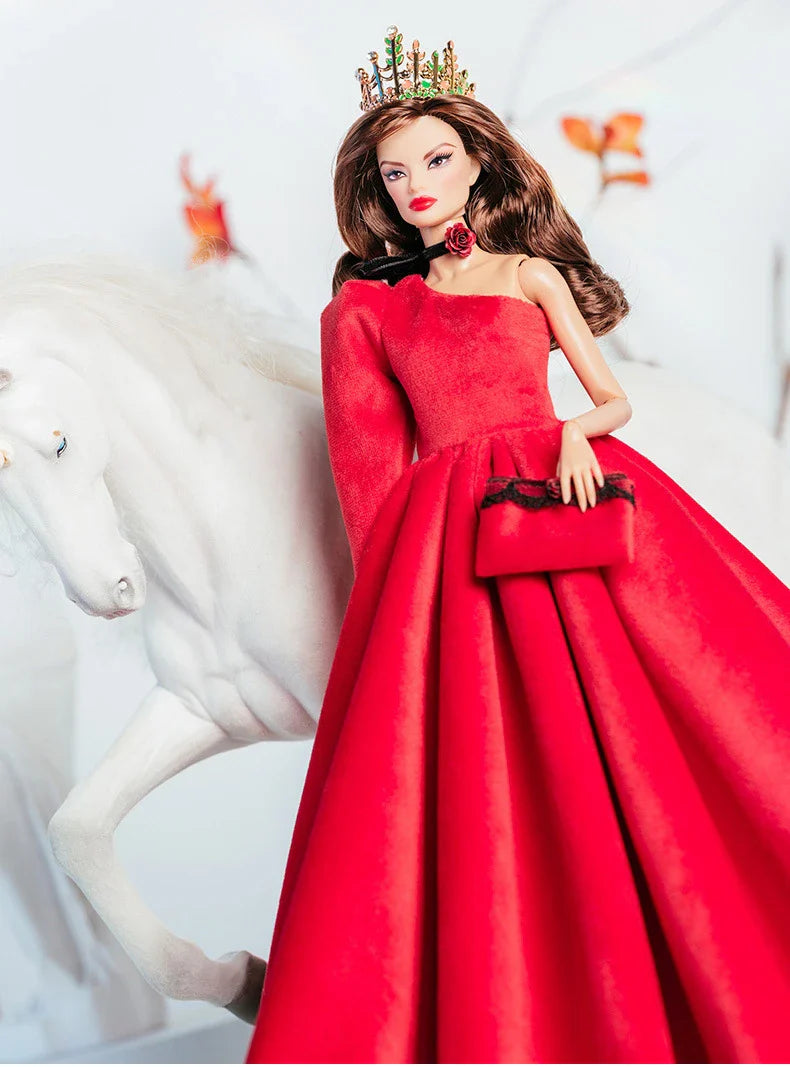 32cm Supermodel Doll Clothes Set — Fashion Evening Dress & Accessories for DIY Toys & Collector Gift