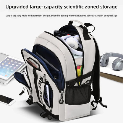 Cool Large Teenage School Backpack for Boys & Girls, Multi-Pocket Student Bookbag for Middle, High School & College