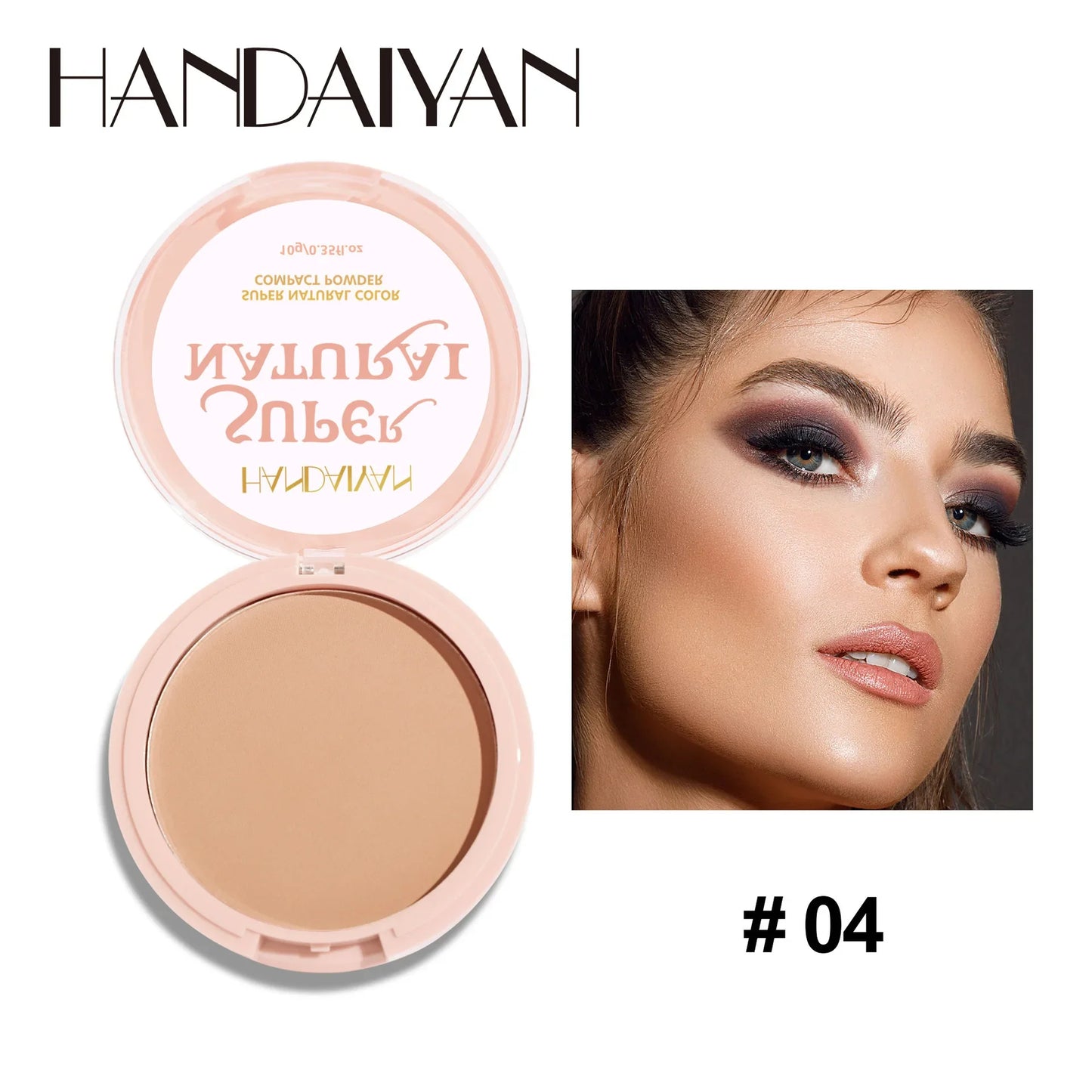 8-Color Matte Pressed Face Powder – 24H Oil Control, Full Coverage Waterproof Setting Foundation