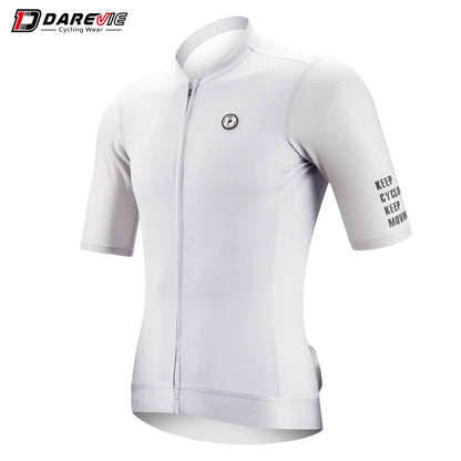 DAREVIE SPF 50+ Long Sleeve Cycling Jersey – Breathable Training Fit, Unisex Lightweight Cycling Maillot for Men & Women Small Size