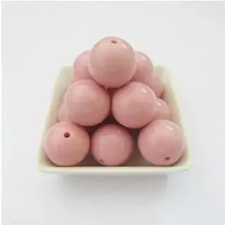 Acrylic Chunky Round Beads - 6mm to 20mm Solid Bubblegum Beads for DIY Handmade Jewelry & Craft Making