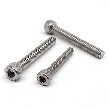 5/10pcs M3–M8 DIN912 Allen Head Bolts – 304 A2 Stainless Steel Hex Socket Cap Screws, Ultra Long 100mm