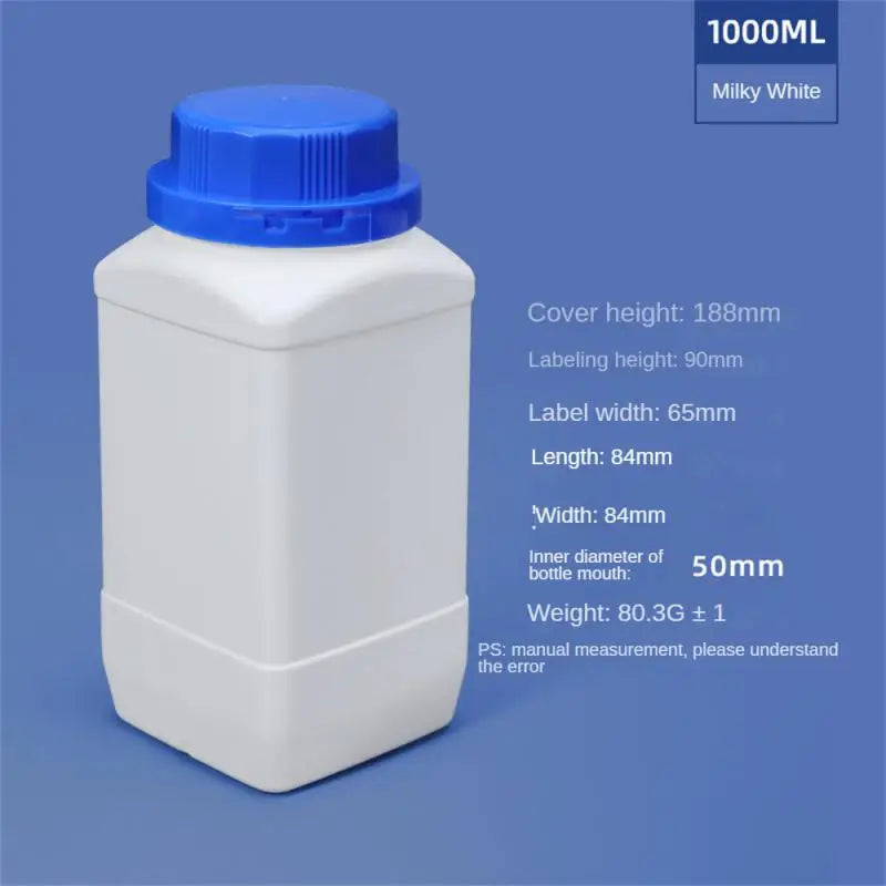 Empty Plastic Bottles 250ML/500ML/1L — HDPE Liquid, Cosmetic, Food & Chemical Storage Containers