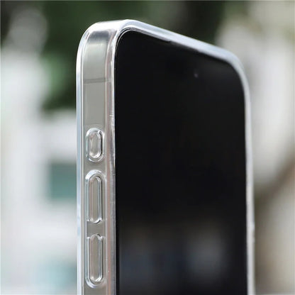 Original Animation Magnetic Case for iPhone 12-16 Pro Max — Transparent Hard PC Cover with MagSafe