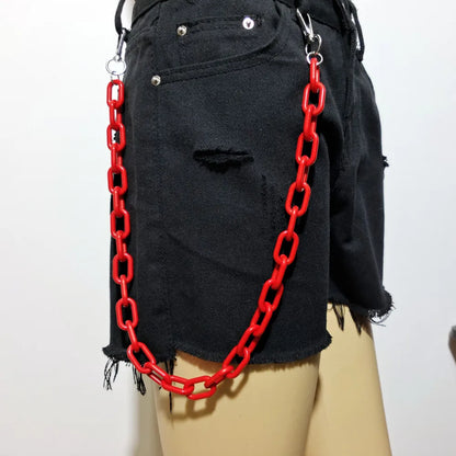 Punk Silver Waist Chain Belt – Hip-Hop Rock Metal Chain for Jeans & Pants Jewelry
