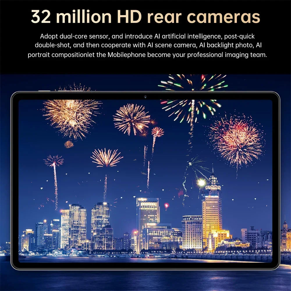 2026 Pad 25 Pro 10.1" Android Tablet – 22GB+2TB, 4G/5G Dual SIM, 10000mAh Kids & Global Version