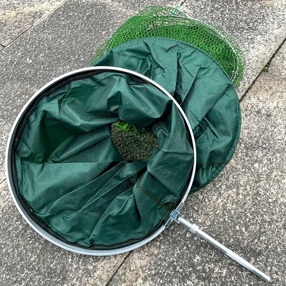 Folding Fishing Net 1.7m-3m – Large Shrimp, Carp & Crab Trap Creel for Surfcasting Accessories