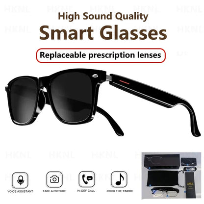 Hiwego Smart Music Sunglasses with Bluetooth Earphones – Wireless HIFI Headset for Driving & Hands-Free Calls