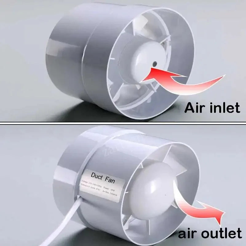 4/6 Inch 220V Silent Ventilation Exhaust Fan – Air Ventilator for Bathroom, Kitchen, Washroom