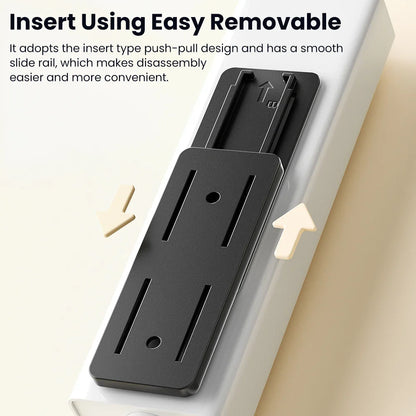 Toocki Punch-Free Wall-Mounted Power Strip Holder – Socket Fixer & Home Power Organizer for Kitchen & Office