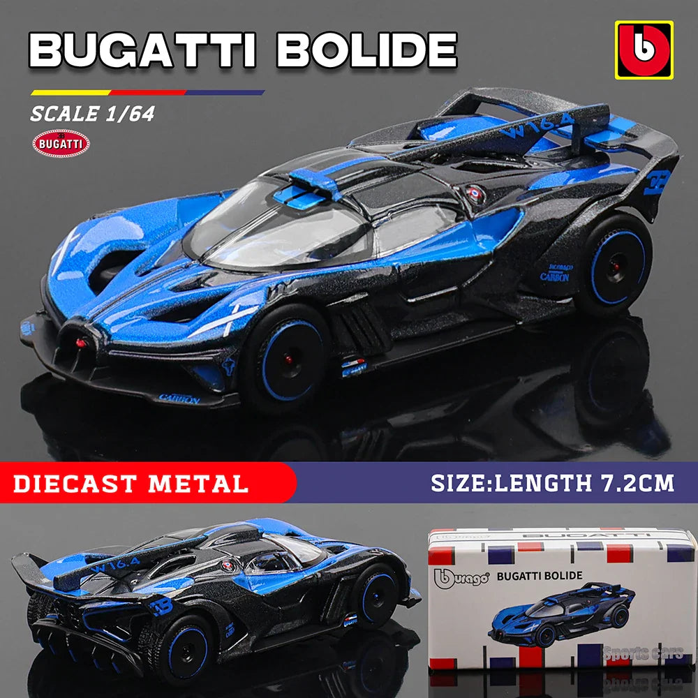 Bburago 1:64 Car Model Collection — Golf GT 2017, Mustang Shelby GT500, Ferrari, Benz & Volkswagen, Kids Xmas Gift Toys for Boys