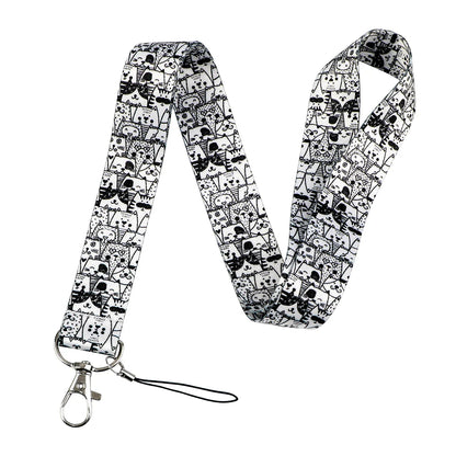 Kawaii Cat Paw Credential Holder Lanyard – Cute Neck Strap for Keys, ID Cards & Phone Accessories