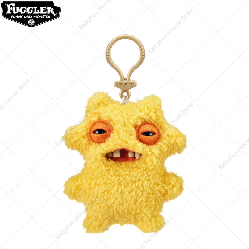 Original Fuggler Ugly Teeth Plush Keychain – Wide-Eyed Monster, Alien & Rabbit Peluche Pendant Toy
