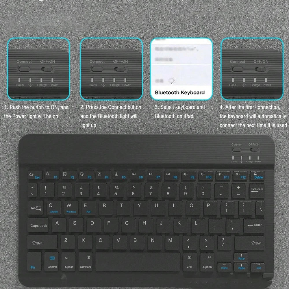 Lenovo Idea Tab 11" TB336FU/ZU Case with Wireless Bluetooth Removable Keyboard Cover