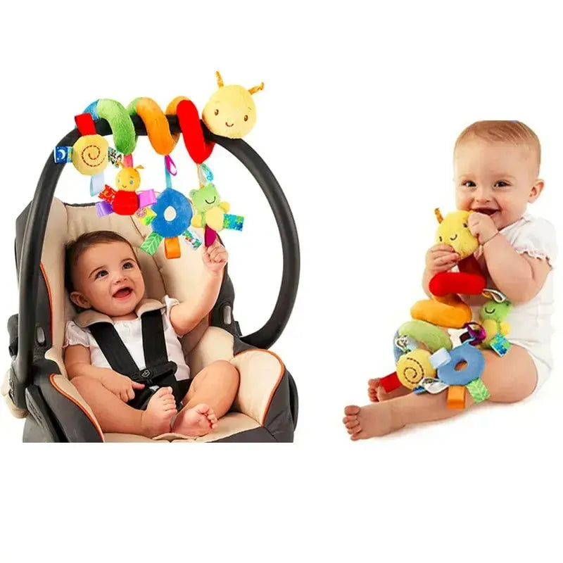 Musical Spiral Activity Toy – Cute Hanging Rattles for Baby Crib, Stroller & Car Seat, Boys & Girls