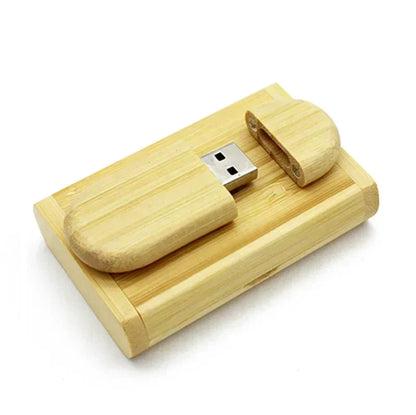 JASTER Wooden Bamboo USB Flash Drive 2.0 – 4GB/8GB/16GB/32GB/64GB/128GB Memory Stick Custom Logo Pendrive for Wedding Gifts & Personal Use