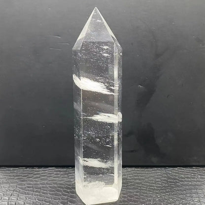 Large Clear Quartz Obelisk Crystal Wand – Healing Feng Shui Point for Home Decoration and Crystal Therapy