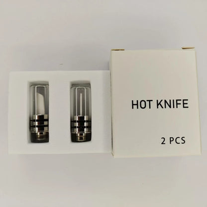 11.2mm Hot Knife Heating Tip - Ceramic Cutting Tool for 510 Thread Devices with LED Light
