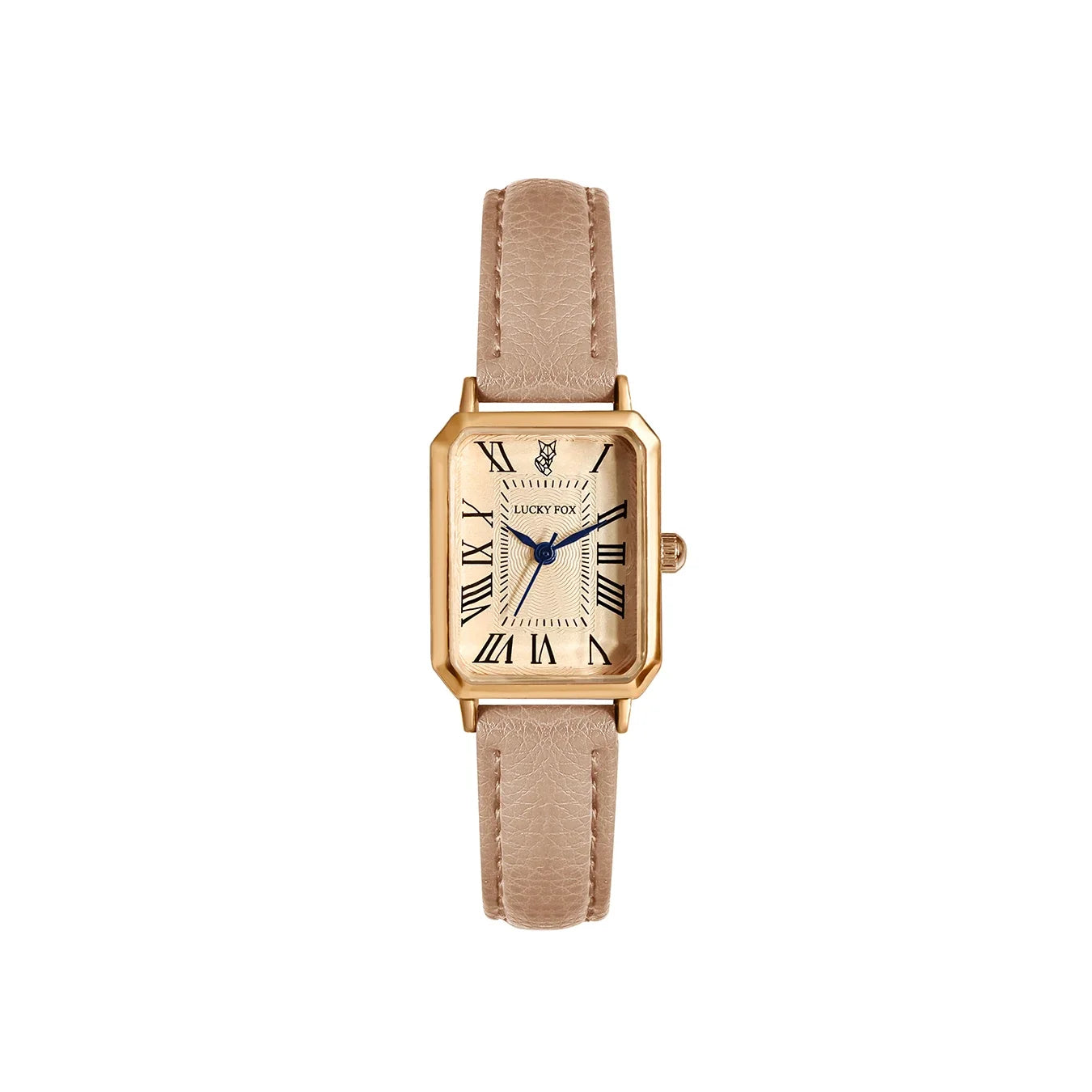 Retro Digital Square Dial Watch - Fashionable Quartz Leather Strap Wristwatch For Women Gift Casual Style
