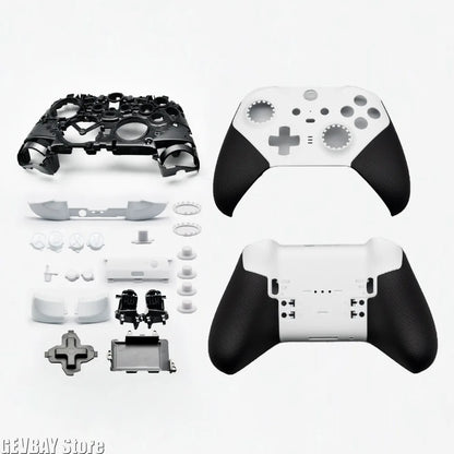 Xbox Elite Series 2 Controller Full Housing Shell Kit – Faceplates, ABXY Buttons, LT/RT LB/RB Bumpers, Grips & Thumbsticks
