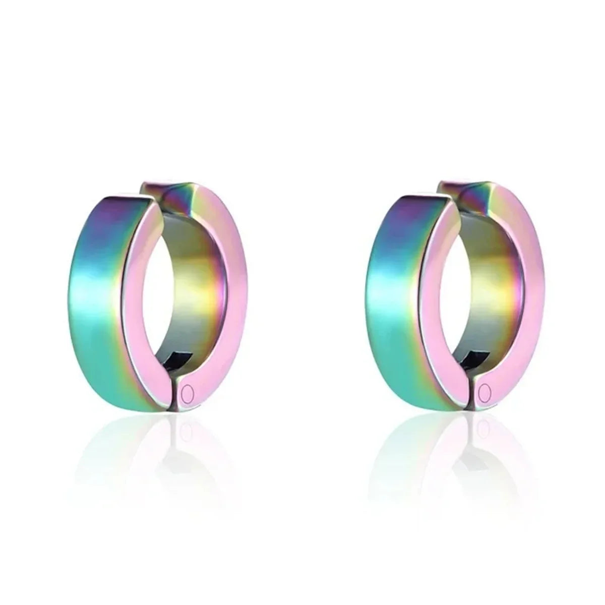 2PCS 316L Stainless Steel Cuff Earrings – Non-Piercing Clip-On Hoop Earrings