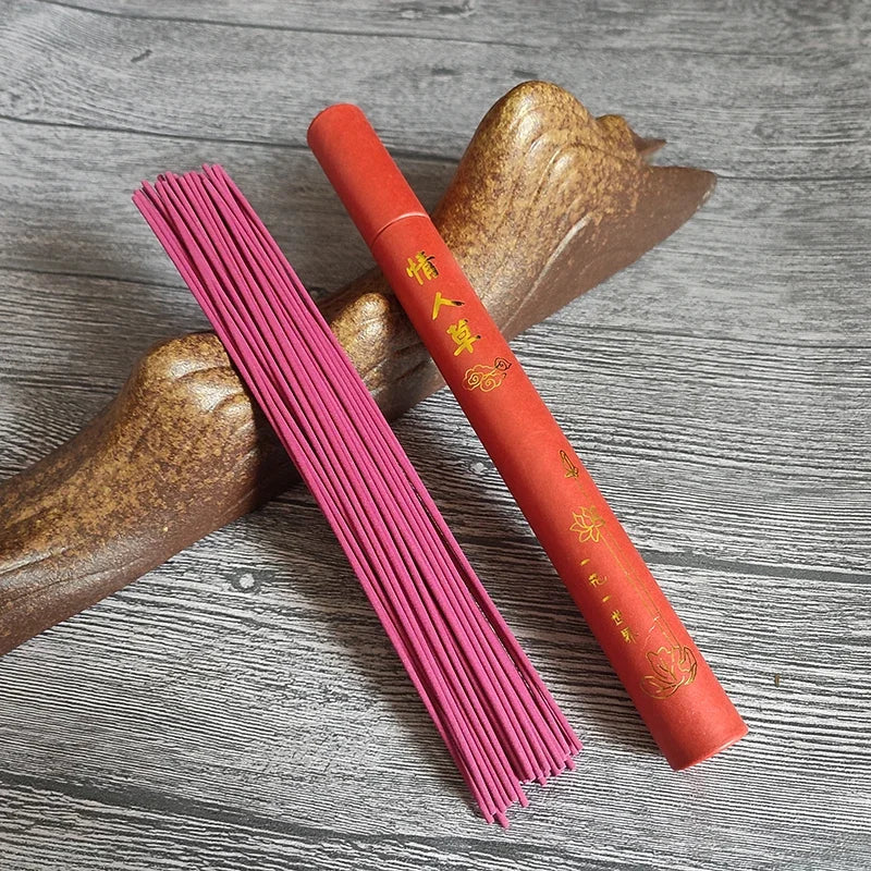 40PCS Natural Sandalwood Incense Sticks – Aromatic Home Fragrance for Blessing Ceremony, Lavender, Green Tea & Rose
