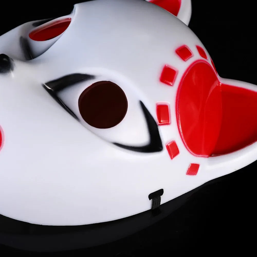 Anime Demon Cosplay Mask — Kimetsu No Yaiba Sabito & Makomo ABS Plastic, Deluxe Halloween Party Costume Props