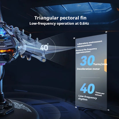 Mechanical Species Manta Ray Model – Trendy Assembly Figurine Toy, Boys’ Valentine’s Day Gift