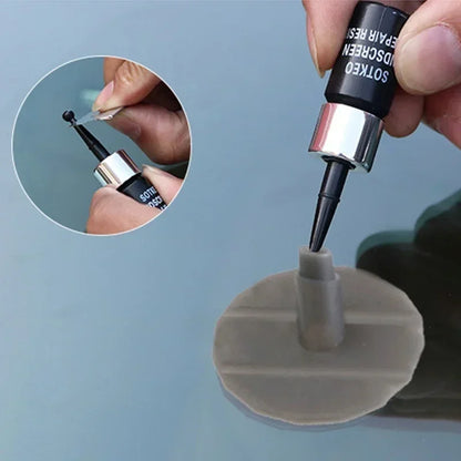 Car Glass Scratch Repair Kit – Windshield Nano Crack & Scratch Resin Repair Fluid Set for Window Glass Restoration Tool Accessories