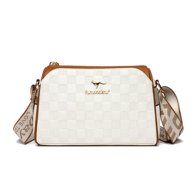 Women’s Soft Leather Shoulder Bag – Luxury Designer Vintage Crossbody & Messenger Handbag