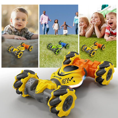 Newest 4WD RC Stunt Car — 2.4G Remote Control with 1/2/3 Battery, Gesture Sensor, Rotation Electronic Toy Gift