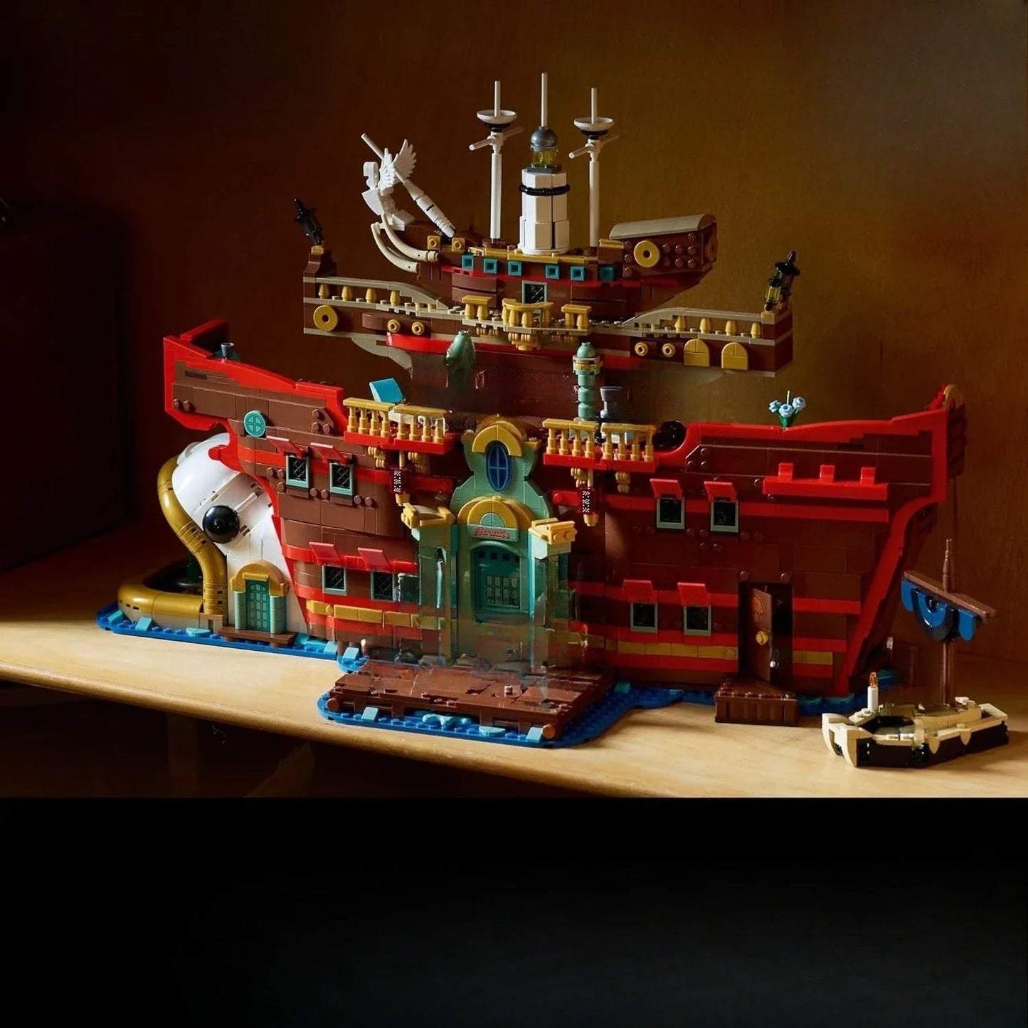 Floating Restaurant Building Blocks Set 3402 PCS – Compatible Construction Bricks Christmas Gift 75640
