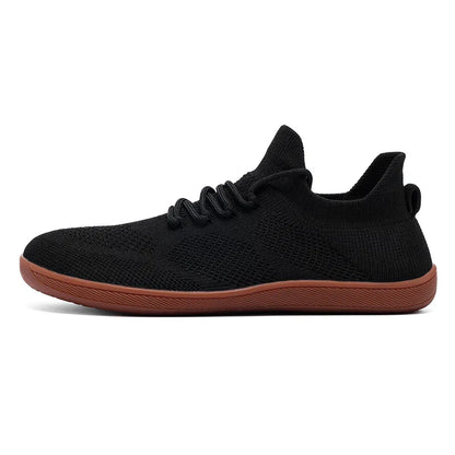 2025 Men's Wide-Toe Casual Shoes — Soft Sole Walking Sneakers, Breathable Mesh Comfortable Barefoot Shoes