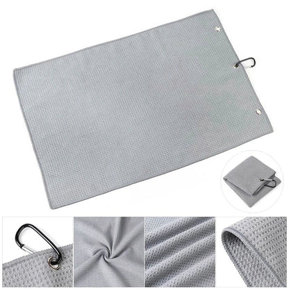 Microfiber Golf Ball Towel - 8 Colors Cleaning Towel with Carabiner Hook for Golf Clubs and Accessories