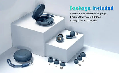 Silicone Ear Plugs – Waterproof Noise-Reducing Earplugs for Sleeping, Swimming, and Ear Protection Set