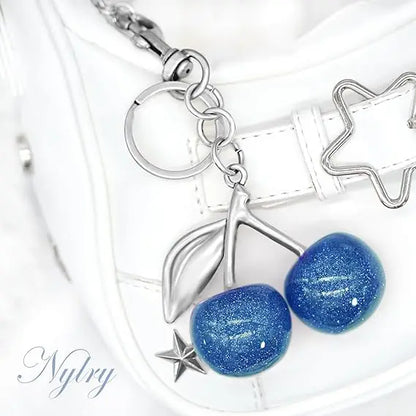 Cute Cherry Keychain Purse Charm – Bag Accessory for Handbags & Gifts for Women