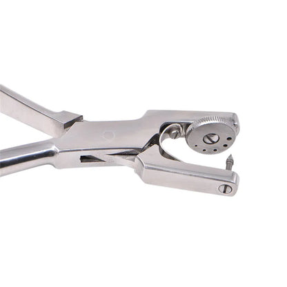 Dentistry Dam Hole Puncher Set – Pliers & Orthodontic Tools with Leather Bag for Dentists