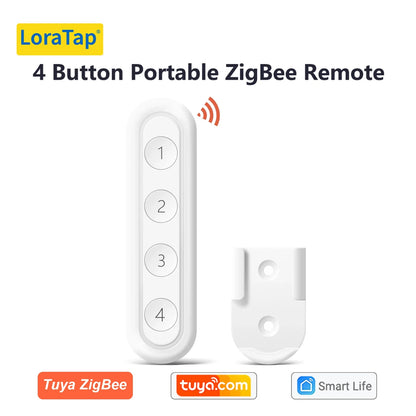 LoraTap ZigBee 3.0 Wireless Push Button Remote Controller – Smart Scene Automation Switch for Tuya Smart Life App (EU/US Compatible, 13 Types)