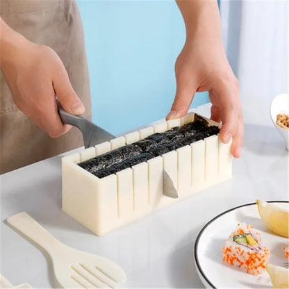 Multifunctional DIY Sushi Maker Set - Rice Circular and Square Mold, Japanese Cake Mold - Create Sushi and Lovely Cakes with Ease