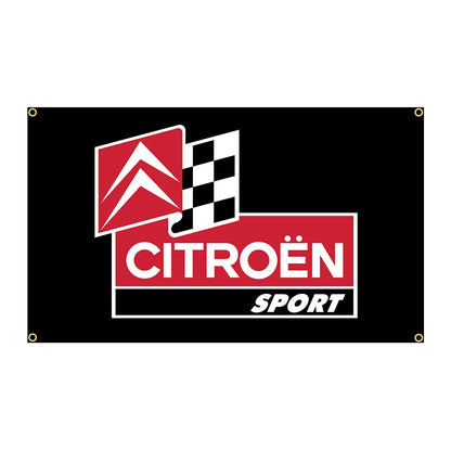 90x150cm Citroens Sport Racing Flag – Polyester Printed Garage & Outdoor Decoration Banner Tapestry