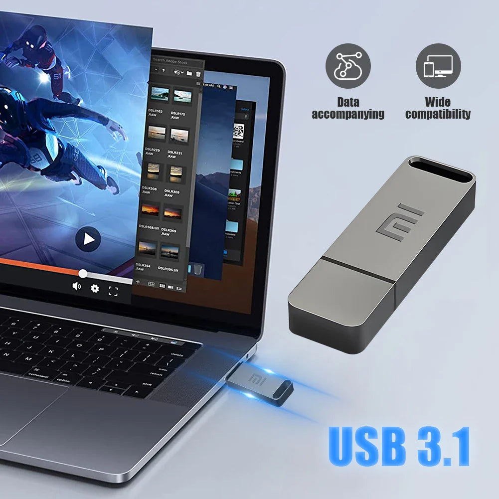 Original Xiaomi 2TB USB 3.0 Pen Drive – High-Speed Metal Flash Storage, Waterproof