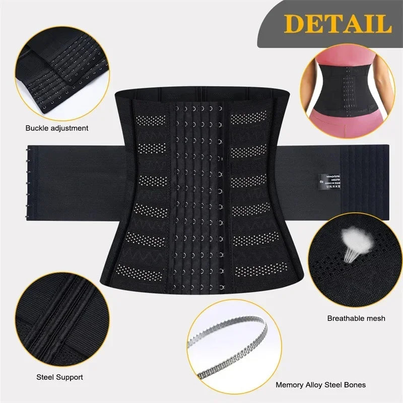 Women’s Waist Trainer – Tummy Control Slimming Body Shaper & Flat Belly Corset Belt