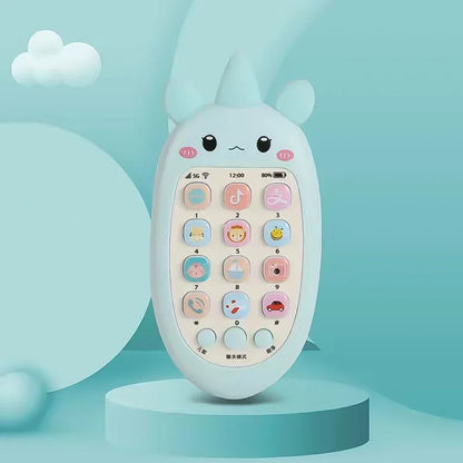 Baby Bilingual Telephone Teether Toy - Musical Voice Learning Phone for Infants