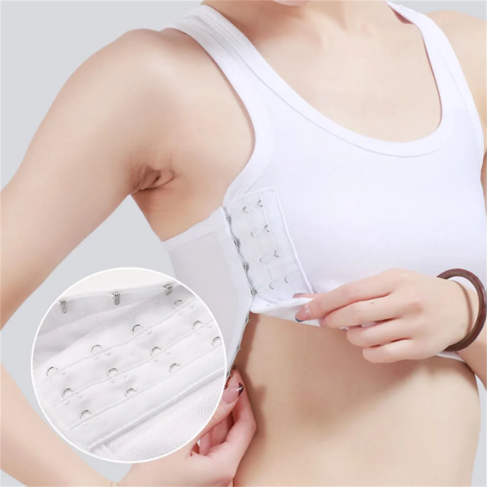 Women's Breathable Chest Binder: Side Buckle Short Vest - Wireless Tank Top Underwear for Comfortable Chest Binding