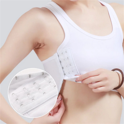 Women's Breathable Chest Binder: Side Buckle Short Vest - Wireless Tank Top Underwear for Comfortable Chest Binding