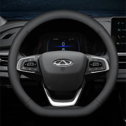 Ultra-Thin Universal Car Steering Wheel Cover — 37-38cm Breathable Wrap Accessory